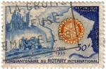 Sellos de Europa - Francia -  Cinquatenaire du Rotary international.
