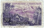 Stamps : Europe : France :  Le mont Pelé. Martinique. RF