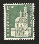 Stamps : Europe : Switzerland :  821 - Iglesia Santa Croce en Vitale
