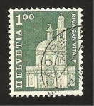 Sellos de Europa - Suiza -  821 - Iglesia Santa Croce en Vitale