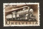 Stamps Switzerland -  tren