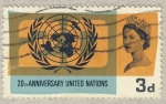 Stamps United Kingdom -  20th Anniversary of Uno & International Co-operation Year