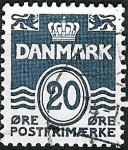 Stamps Denmark -  Cifra