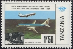 Stamps : Africa : Tanzania :  Aviación