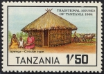 Stamps Tanzania -  Casas
