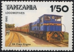 Stamps : Africa : Tanzania :  Trenes