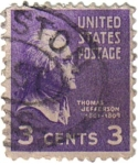 Stamps United States -  Thomas Jefferson. 1801-1809.