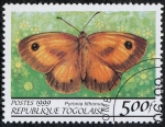Stamps : Africa : Togo :  Mariposas