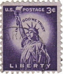 Stamps United States -  In god we trust Liberty.