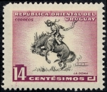 Sellos de America - Uruguay -  Caballos