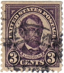 Stamps United States -  Abraham Lincoln.