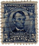 Sellos de America - Estados Unidos -  Abraham Lincoln.