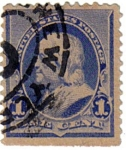 Stamps United States -  Benjamin Franklin.