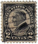 Stamps United States -  Warren Gamaliel Harding