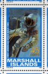 Stamps Oceania - Marshall Islands -  1989 Exploracion espacial: 1er paseo espacial americano 1965