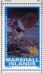 Stamps Oceania - Marshall Islands -  1989 Exploracion espacial: 1er alunizaje suave 1966