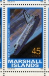 Sellos del Mundo : Oceania : Marshall_Islands : 1989 Exploracion espacial: 1er vuelo del transbordador espacial 1981