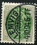 Stamps Europe - Denmark -  Tipo de 1870, valor en ÖRE