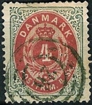 Stamps Europe - Denmark -  Cifra