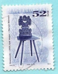 Stamps : Europe : Hungary :  Silla del 1809, Condado de Gyor. Museo Neprafzi (3960)