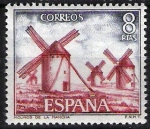 Stamps Spain -  Serie turística. Molinos de La Mancha, Ciudad Real.