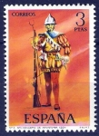 Stamps Spain -  Uniformes militares. Arcabucero de Infanteria, año 1534.