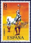 Stamps Spain -  Uniformes militares. Sargento de infantería, año 1567.