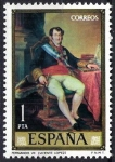 Stamps Spain -  Dia del Sello. Vicente López  Portaña. Fernando VII