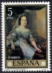 Stamps Spain -  Dia del Sello. Vicente López  Portaña. Isabel II.