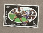 Stamps New Zealand -  Rugby a 7
