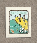 Stamps New Zealand -  Un día en la playa