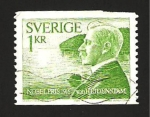 Sellos de Europa - Suecia -  von heidenstam, premio nobel