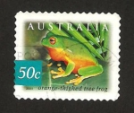 Stamps Australia -  Rana naranja