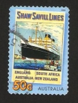 Sellos de Oceania - Australia -  barco, crucero