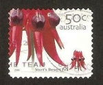 Sellos de Oceania - Australia -  flora, sturt's desert pea