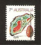 Stamps Australia -  agate