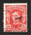 Stamps : Oceania : Australia :  rey jorge VI