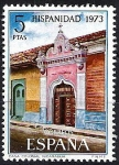 Sellos de Europa - Espa�a -  Hispanidad. Nicaragua.Casa colonial.