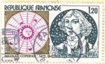 Stamps France -  Nicolás Copérnico.