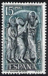 Stamps Spain -  Monasterio de Santo Domingo de Silos.Detalle de un bajorelieve del claustro.