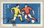 Stamps : Europe : Bulgaria :  Mundial de futbol Mexico 1970