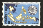 Stamps Thailand -  10 anivº de asean