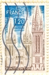 Sellos del Mundo : Europa : Francia : Catedral de Saint Pol de Leon.