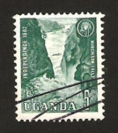 Stamps Uganda -  cascada de murchison
