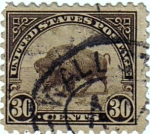 Stamps United States -  Bisonte americano.