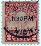 Stamps : America : United_States :  Edison`s Electric light`s.