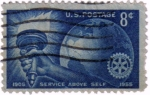 Sellos de America - Estados Unidos -  1905-1955 Service above self.