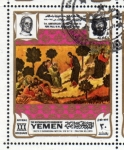 Stamps Yemen -  1969 Vida de Cristo: La oracion en el huerto. Duccio Buoninsegna