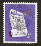 Stamps : America : ONU :  Geneve - Carta y Emblema