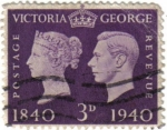 Stamps United Kingdom -  Victoria y George VI 1840-1940